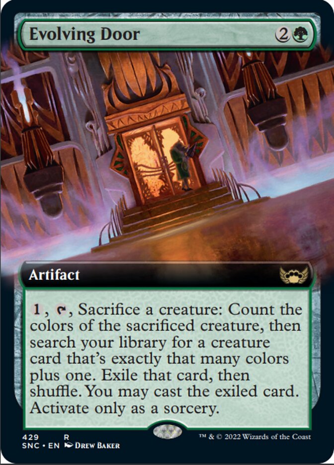 Evolving Door (Extended Art) [Streets of New Capenna] | Card Citadel