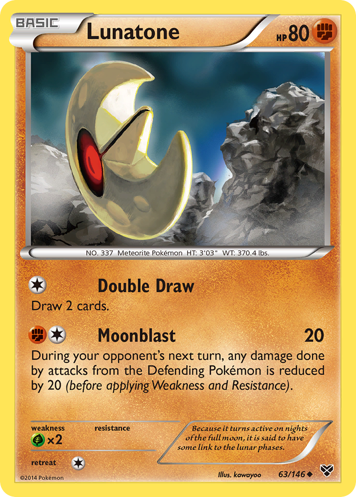 Lunatone (63/146) [XY: Base Set] | Card Citadel