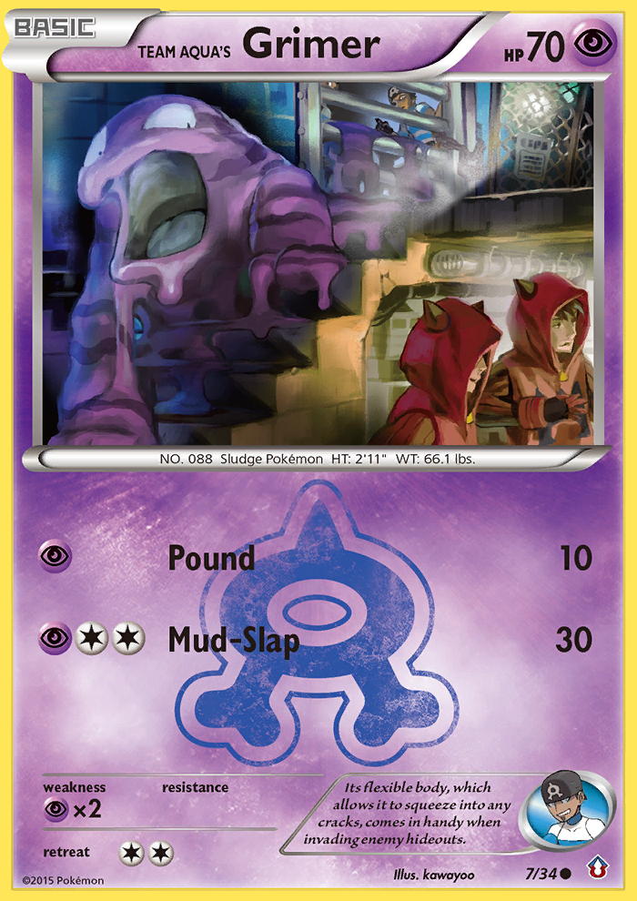 Team Aqua's Grimer (7/34) [XY: Double Crisis] | Card Citadel