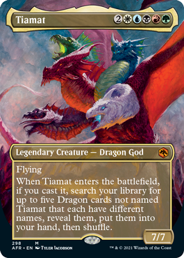 Tiamat (Extended) (Alternative art) [Dungeons & Dragons: Adventures in the Forgotten Realms] | Card Citadel