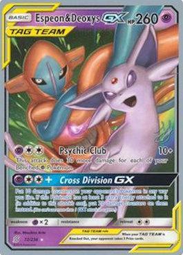 Espeon & Deoxys GX (72/236) (Perfection - Henry Brand) [World Championships 2019] | Card Citadel