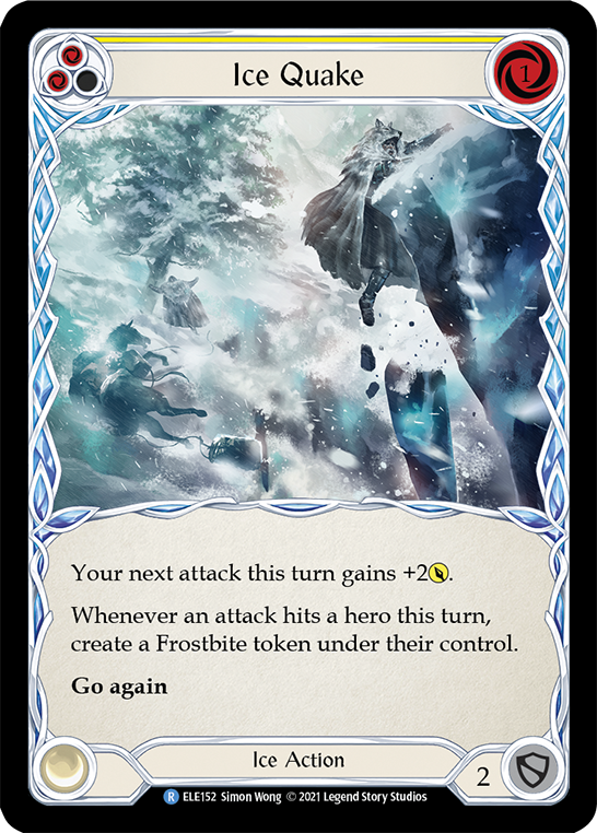 Ice Quake (Yellow) [ELE152] (Tales of Aria)  1st Edition Normal | Card Citadel