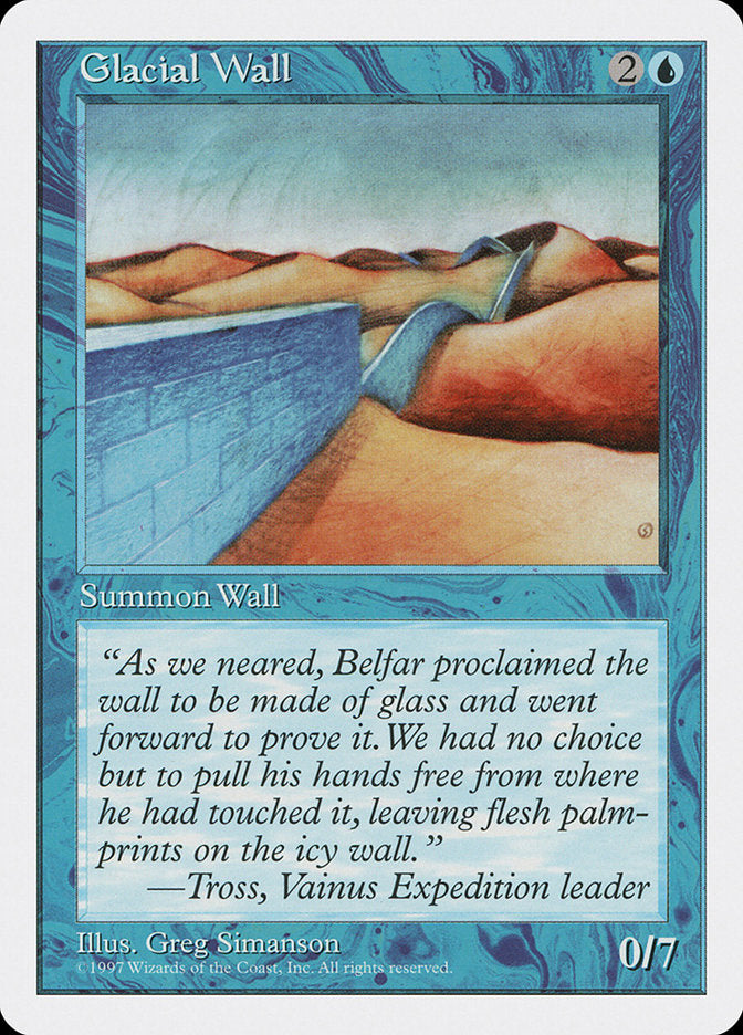 Glacial Wall [Fifth Edition] | Card Citadel