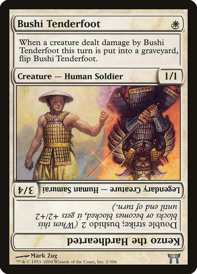 Bushi Tenderfoot // Kenzo the Hardhearted [Champions of Kamigawa] | Card Citadel