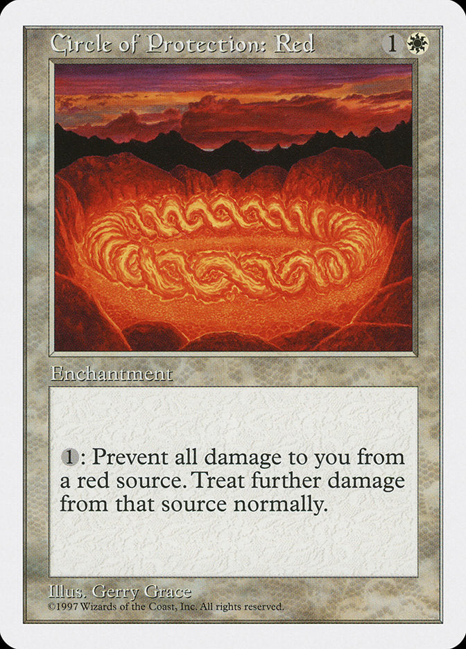 Circle of Protection: Red [Fifth Edition] | Card Citadel