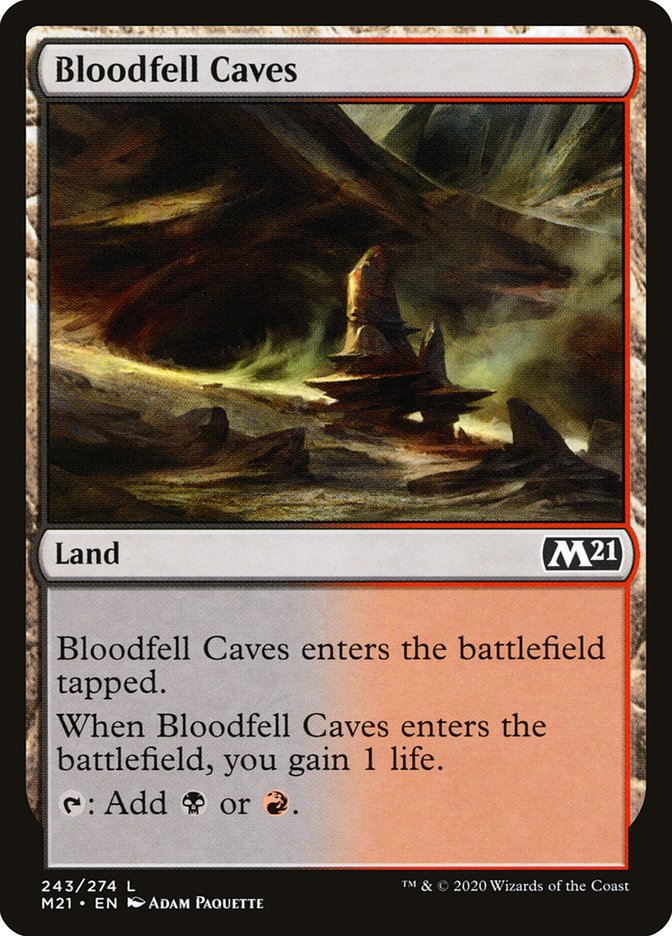 Bloodfell Caves [Core Set 2021] | Card Citadel