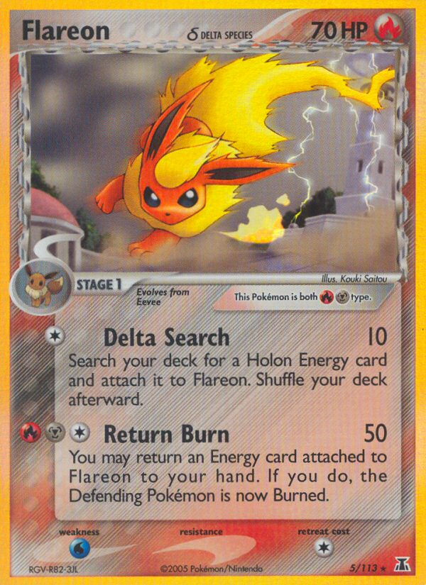 Flareon (5/113) (Delta Species) [EX: Delta Species] | Card Citadel