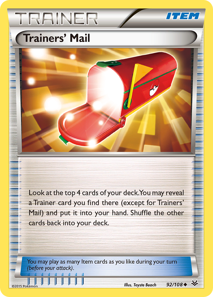 Trainers' Mail (92/108) [XY: Roaring Skies] | Card Citadel