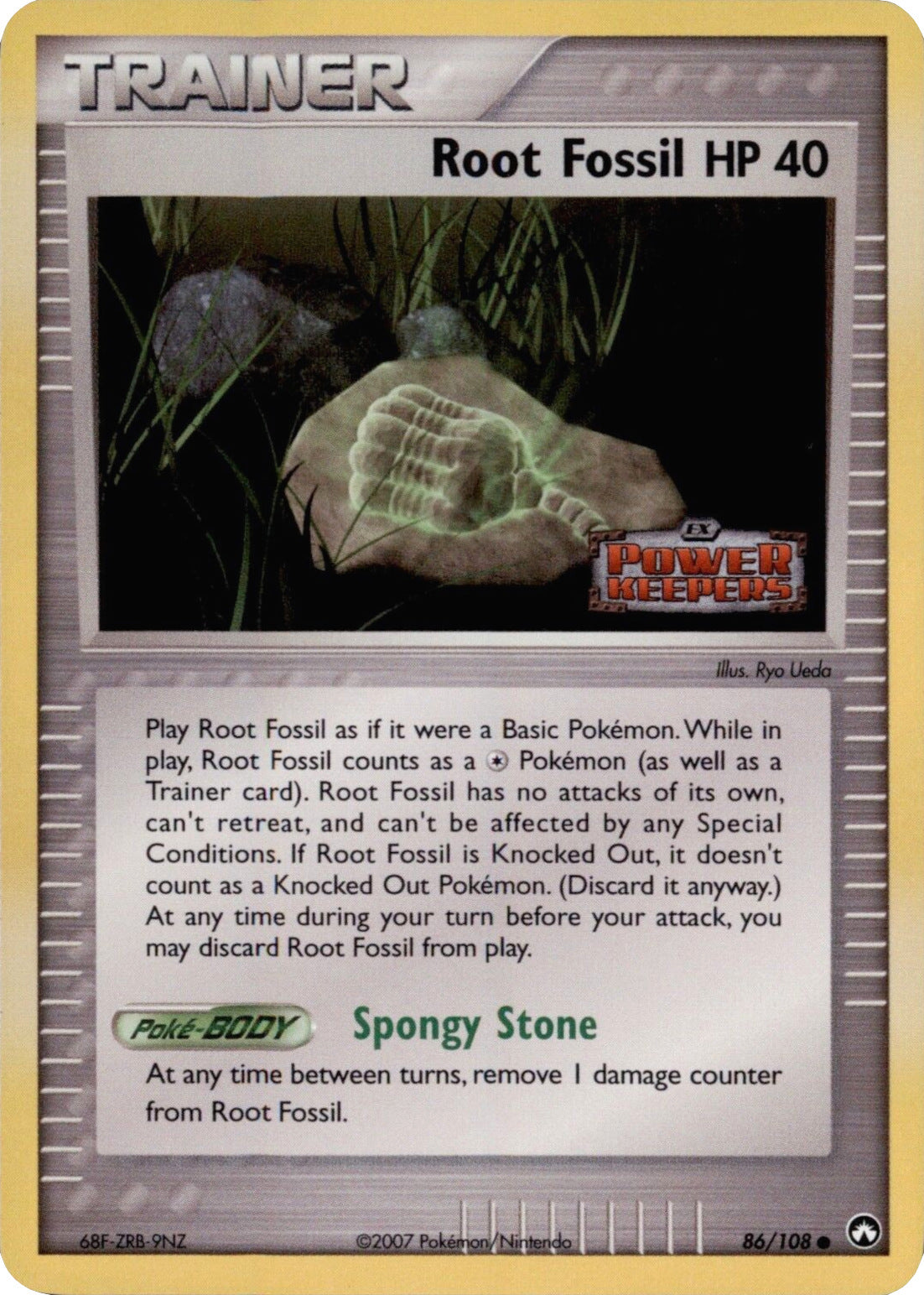 Root Fossil (86/108) (Stamped) [EX: Power Keepers] | Card Citadel