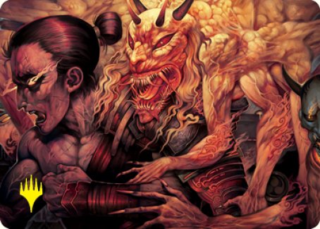 Gift of Wrath Art Card (Gold-Stamped Signature) [Kamigawa: Neon Dynasty Art Series] | Card Citadel