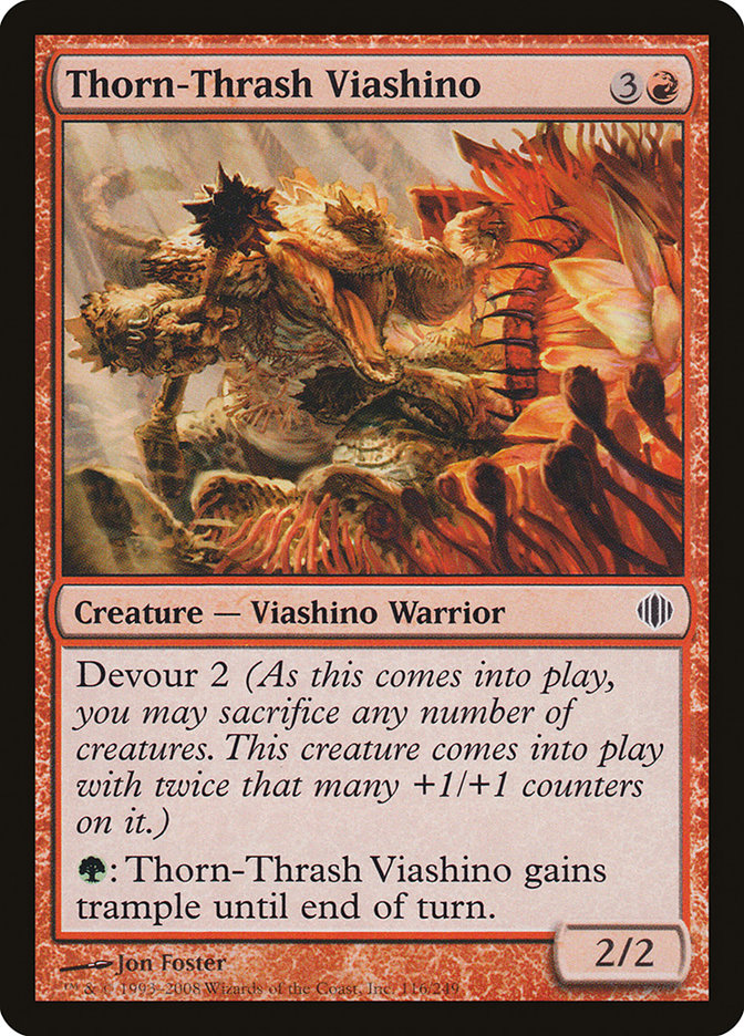 Thorn-Thrash Viashino [Shards of Alara] | Card Citadel