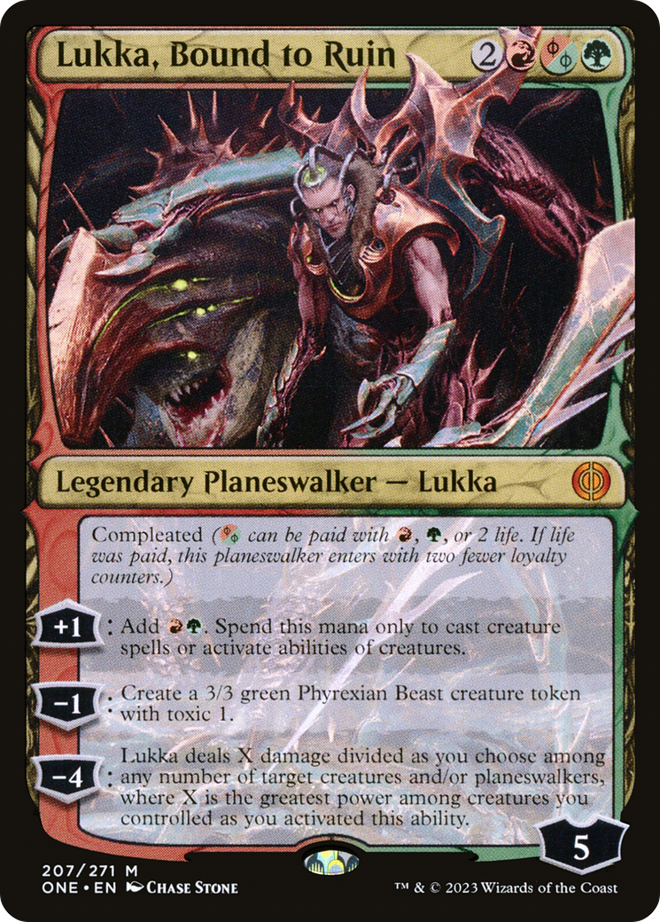 Lukka, Bound to Ruin [Phyrexia: All Will Be One] | Card Citadel