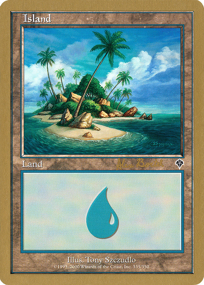 Island (ab335b) (Alex Borteh) [World Championship Decks 2001] | Card Citadel