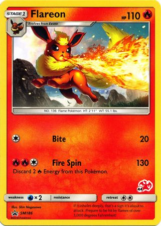 Flareon (SM186) (Charizard Stamp #44) [Battle Academy 2020] | Card Citadel