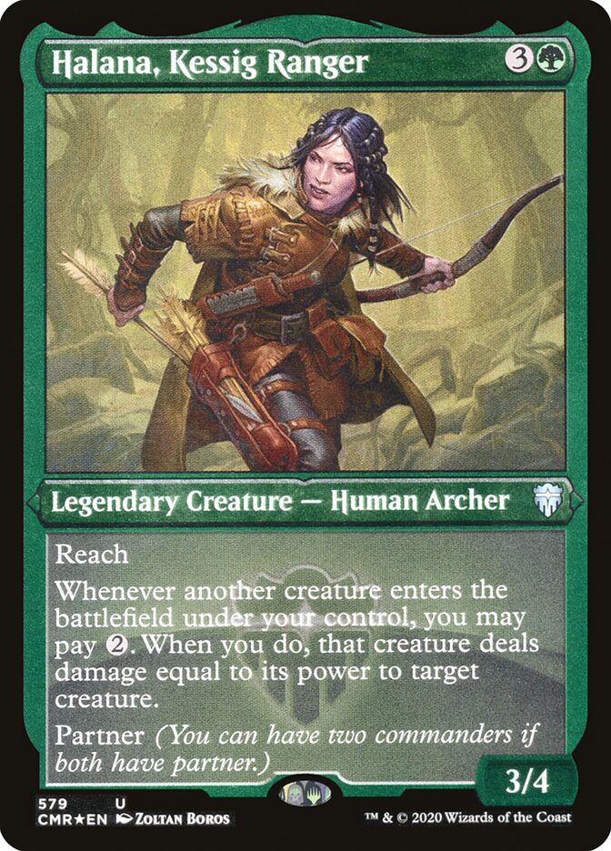 Halana, Kessig Ranger (Foil Etched) [Commander Legends] | Card Citadel