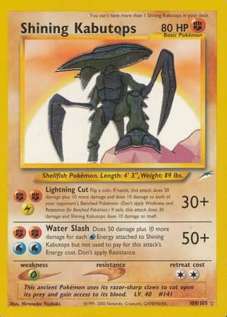 Shining Kabutops (108/105) [Neo Destiny Unlimited] | Card Citadel