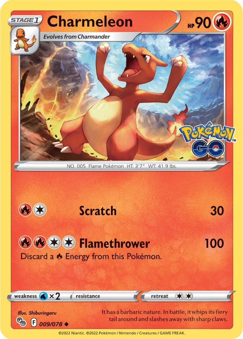 Charmeleon (009/078) [Pokémon GO] | Card Citadel