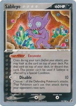 Sableye (10/100) (Intimidation - Tristan Robinson) [World Championships 2008] | Card Citadel