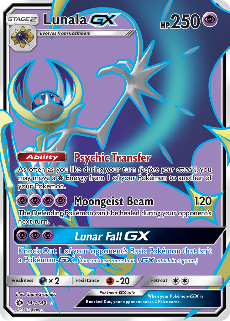 Lunala GX (141/149) [Sun & Moon: Base Set] | Card Citadel