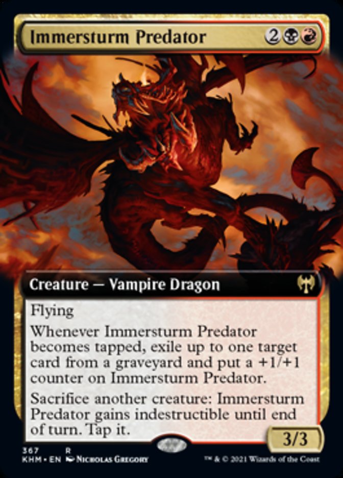 Immersturm Predator (Extended Art) [Kaldheim] | Card Citadel