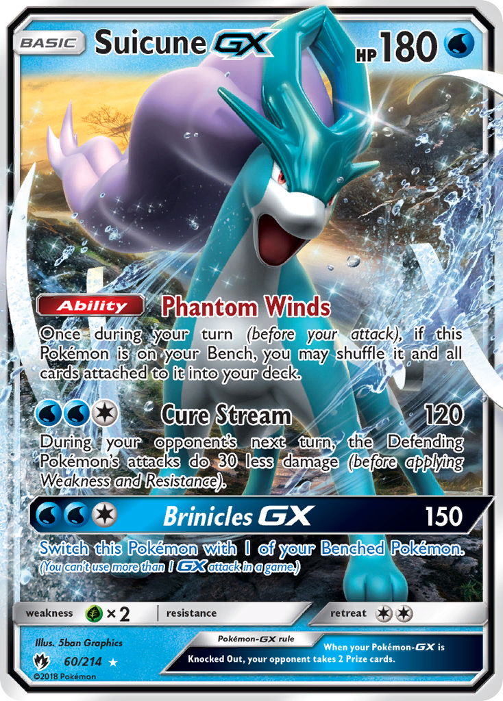 Suicune GX (60/214) [Sun & Moon: Lost Thunder] | Card Citadel