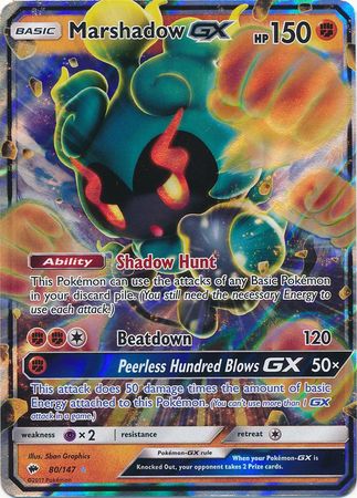 Marshadow GX (80/147) (Jumbo Card) [Sun & Moon: Burning Shadows] | Card Citadel