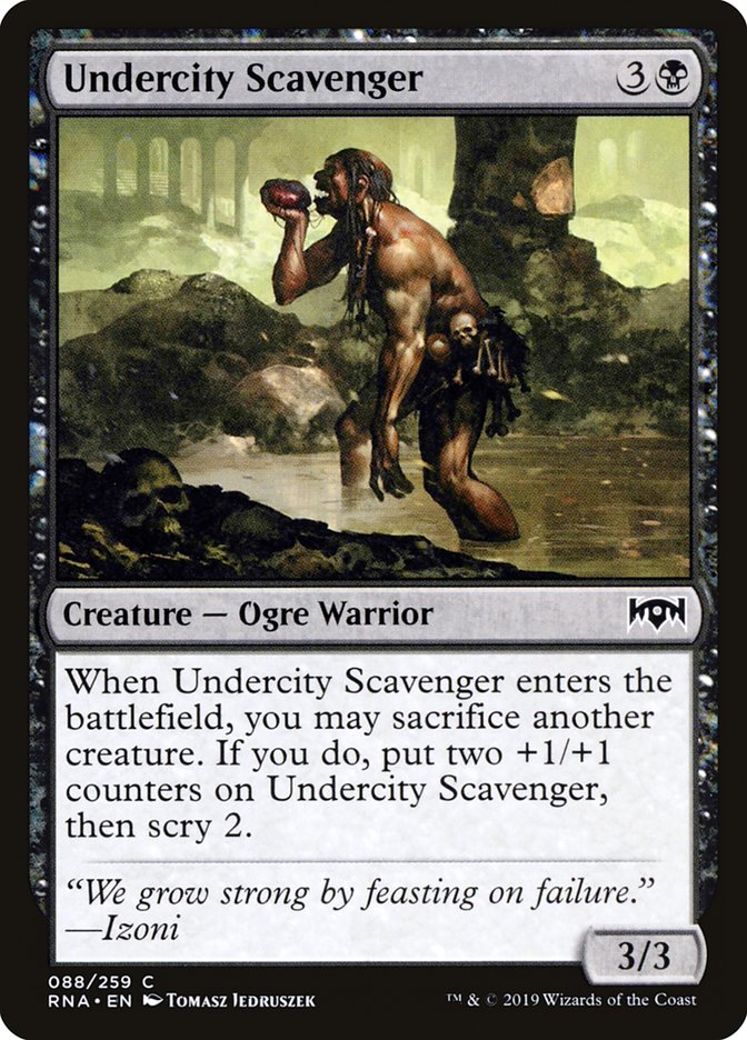 Undercity Scavenger [Ravnica Allegiance] | Card Citadel