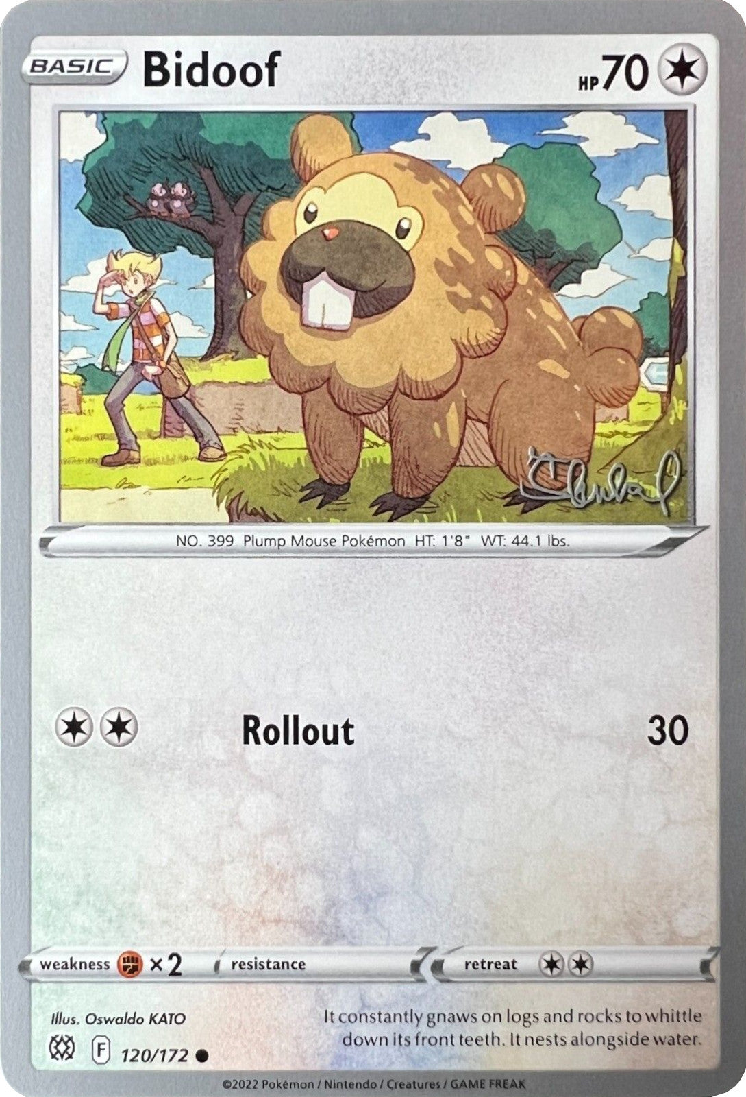 Bidoof (120/172) (ADP - Ondrej Skubal) [World Championships 2022] | Card Citadel