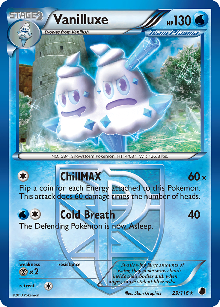 Vanilluxe (29/116) [Black & White: Plasma Freeze] | Card Citadel