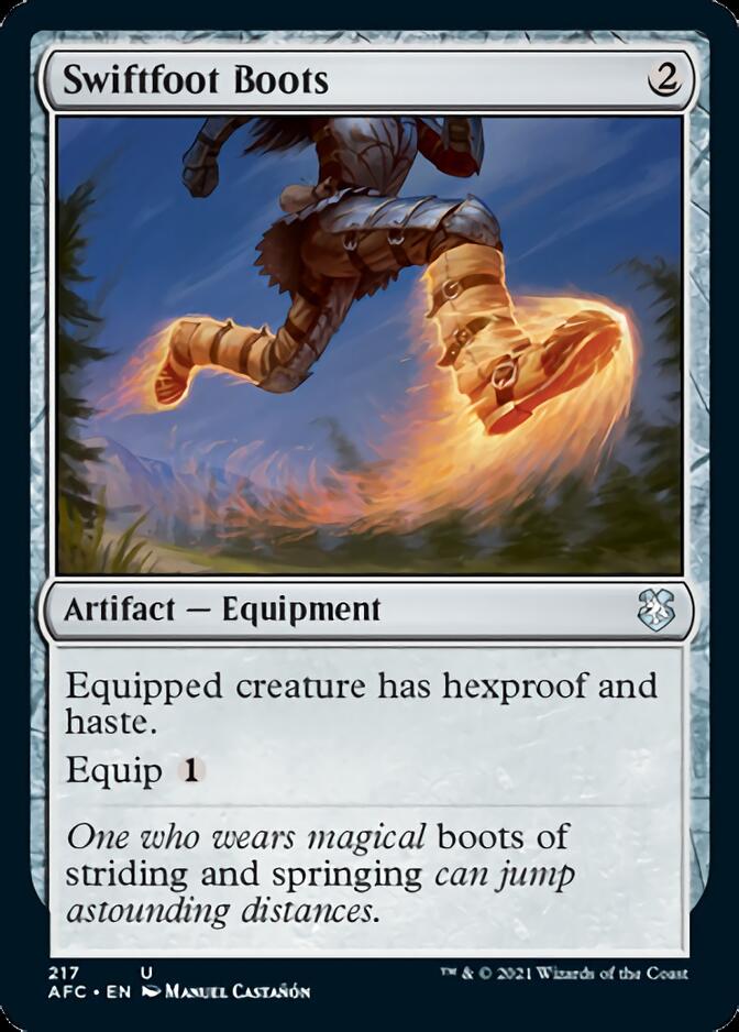 Swiftfoot Boots [Dungeons & Dragons: Adventures in the Forgotten Realms Commander] | Card Citadel