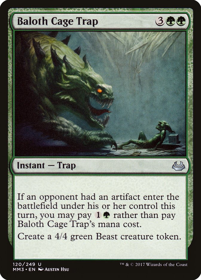 Baloth Cage Trap [Modern Masters 2017] | Card Citadel