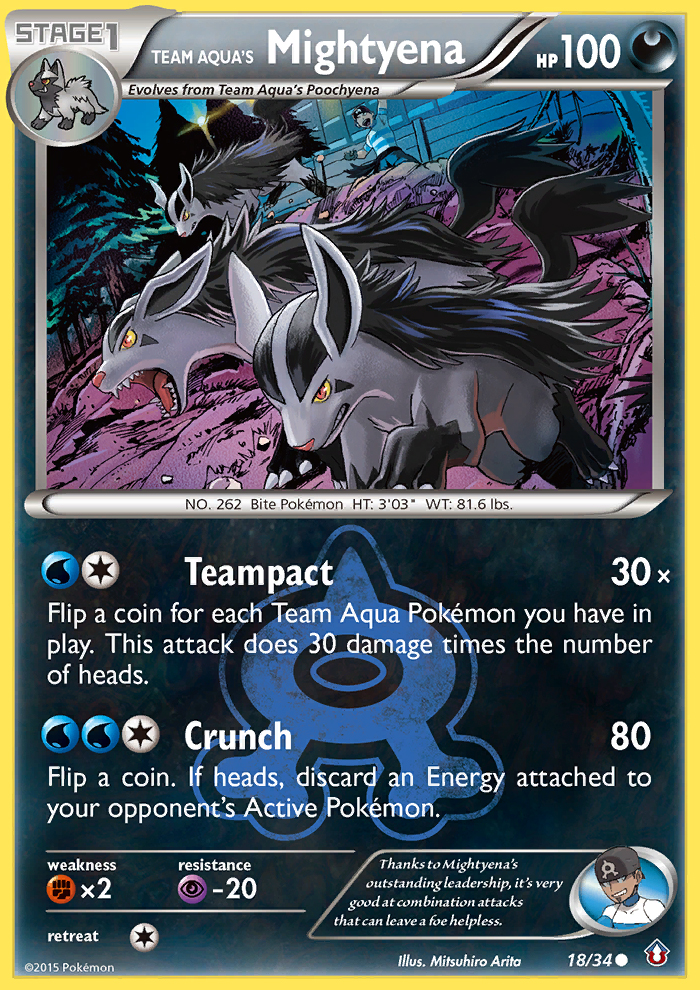 Team Aqua's Mightyena (18/34) [XY: Double Crisis] | Card Citadel