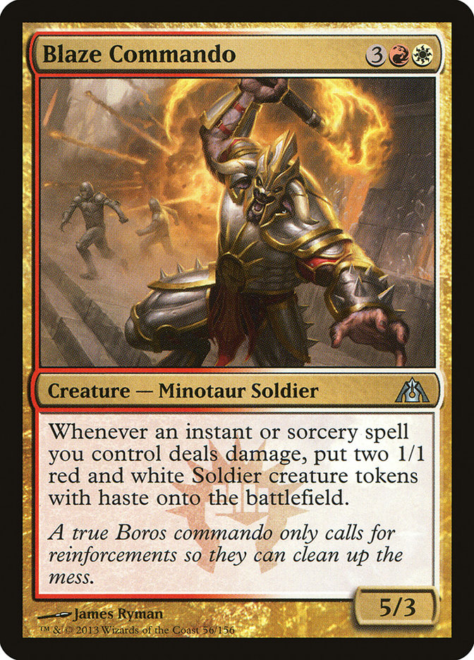 Blaze Commando [Dragon's Maze] | Card Citadel