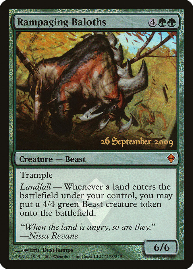 Rampaging Baloths [Zendikar Promos] | Card Citadel