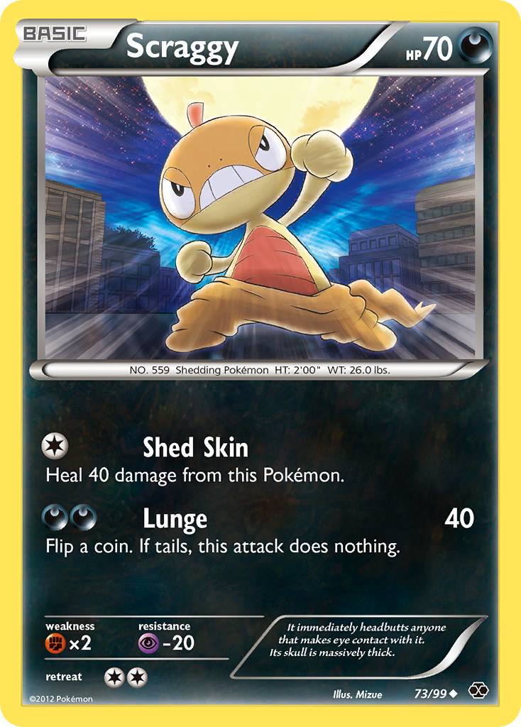 Scraggy (73/99) [Black & White: Next Destinies] | Card Citadel