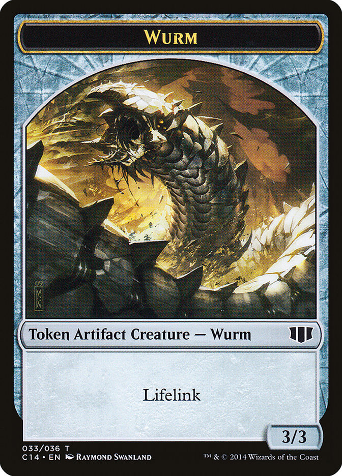 Wurm (033/036) // Goat Double-sided Token [Commander 2014 Tokens] | Card Citadel