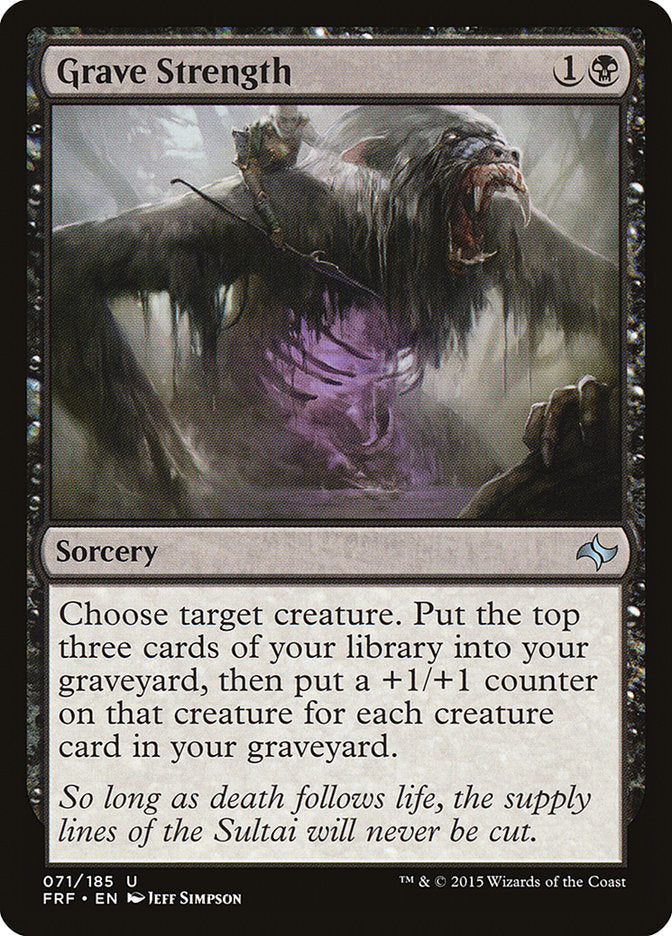 Grave Strength [Fate Reforged] | Card Citadel