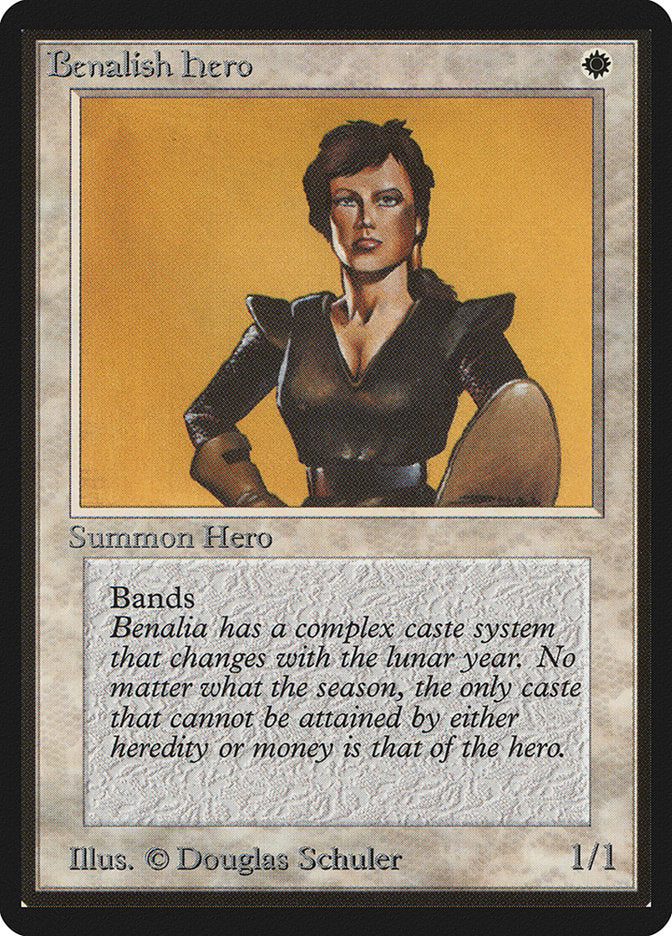 Benalish Hero [Limited Edition Beta] | Card Citadel