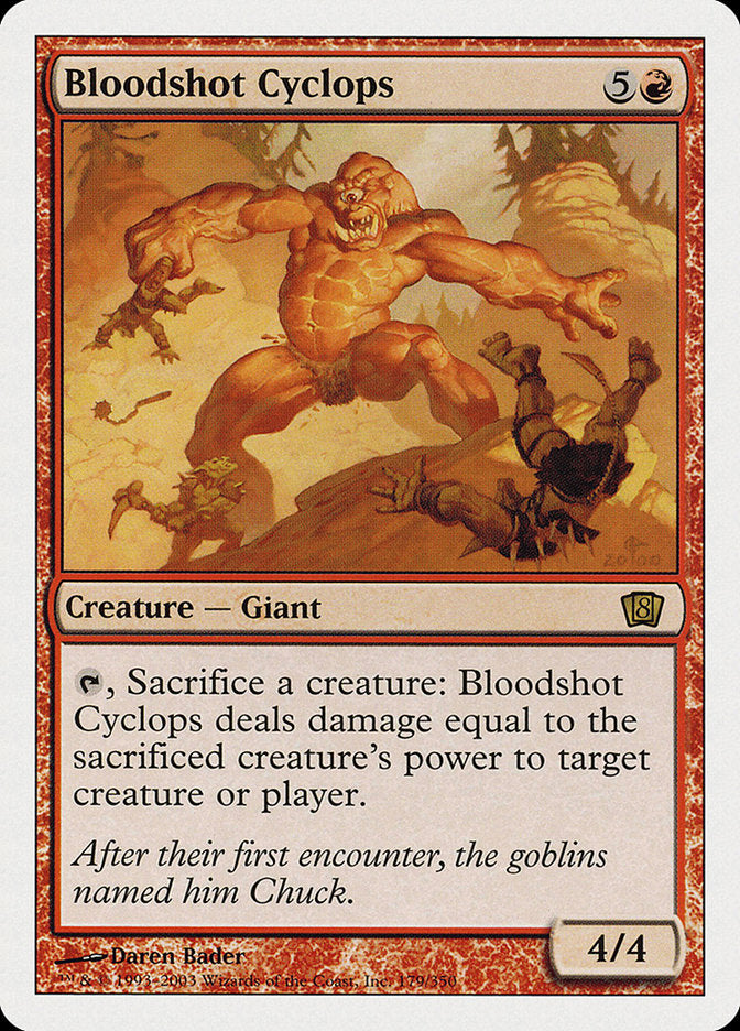 Bloodshot Cyclops [Eighth Edition] | Card Citadel