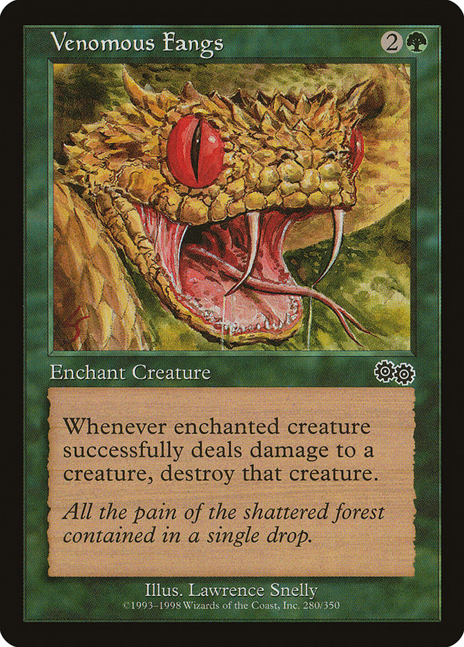Venomous Fangs [Urza's Saga] | Card Citadel