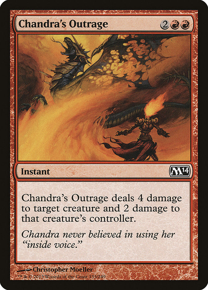 Chandra's Outrage [Magic 2014] | Card Citadel