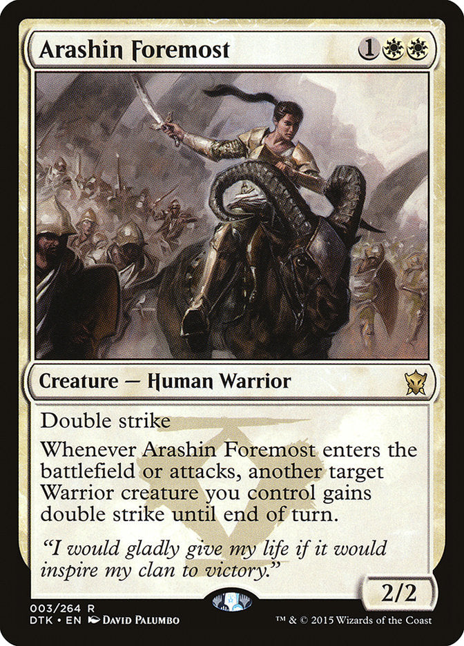 Arashin Foremost [Dragons of Tarkir] | Card Citadel