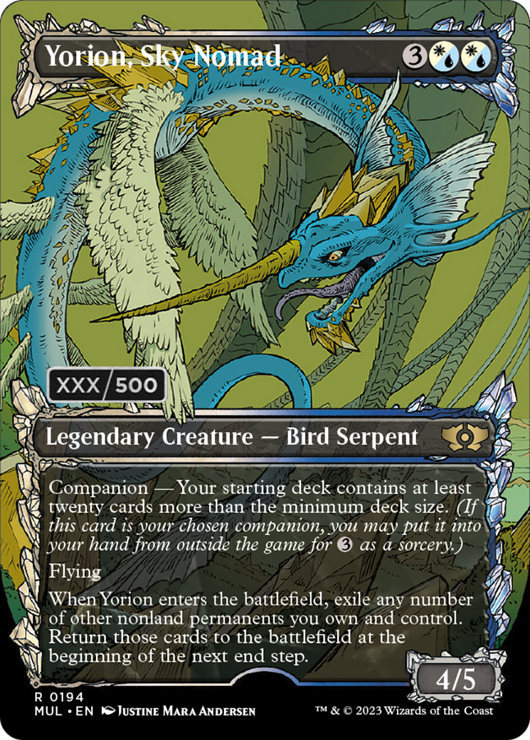 Yorion, Sky Nomad (Serialized) [Multiverse Legends] | Card Citadel