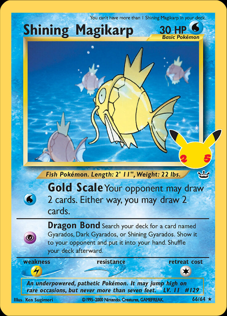 Shining Magikarp (66/64) [Celebrations: 25th Anniversary - Classic Collection] | Card Citadel