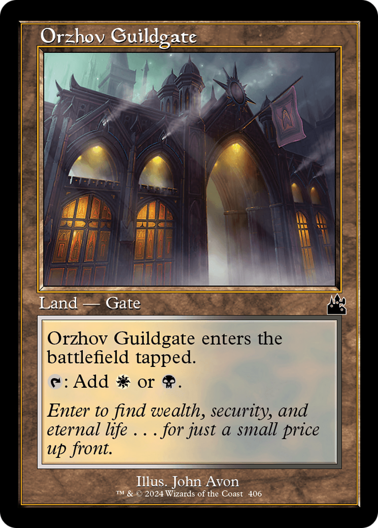 Orzhov Guildgate (Retro Frame) [Ravnica Remastered] | Card Citadel