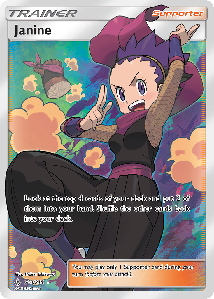 Janine (210/214) [Sun & Moon: Unbroken Bonds] | Card Citadel