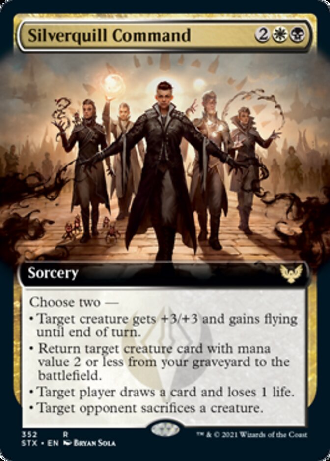 Silverquill Command (Extended) [Strixhaven: School of Mages] | Card Citadel