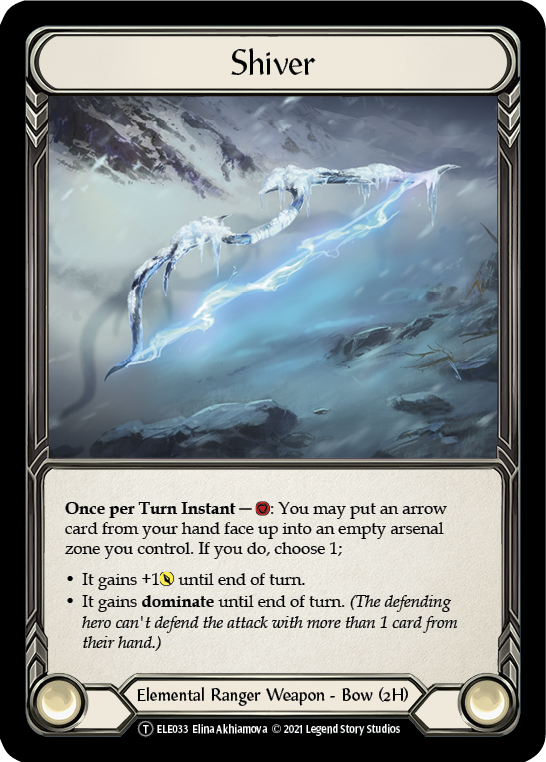 Embodiment of Earth // Shiver [U-ELE109 // U-ELE033] (Tales of Aria Unlimited)  Unlimited Normal | Card Citadel