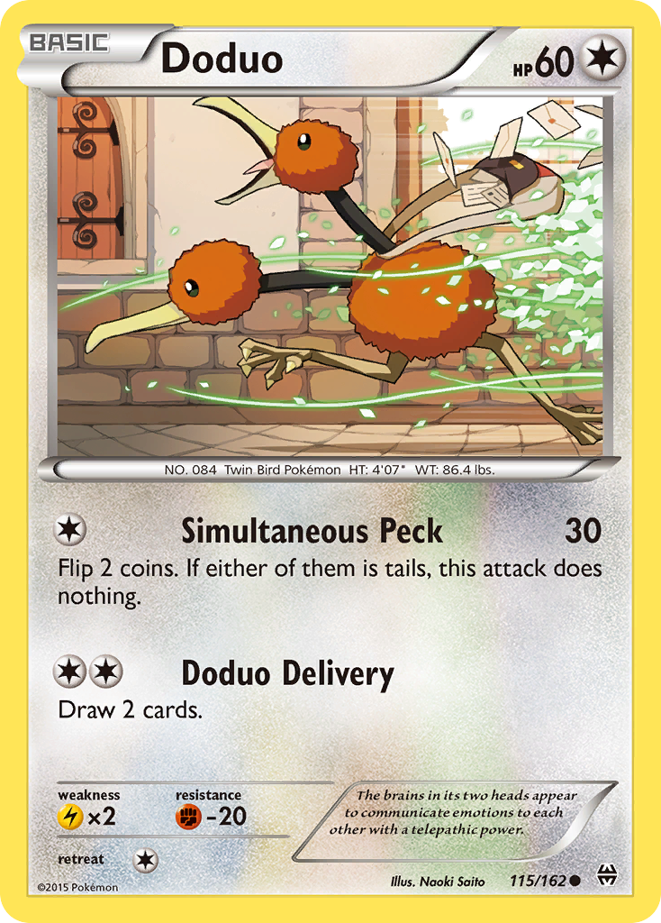 Doduo (115/162) [XY: BREAKthrough] | Card Citadel