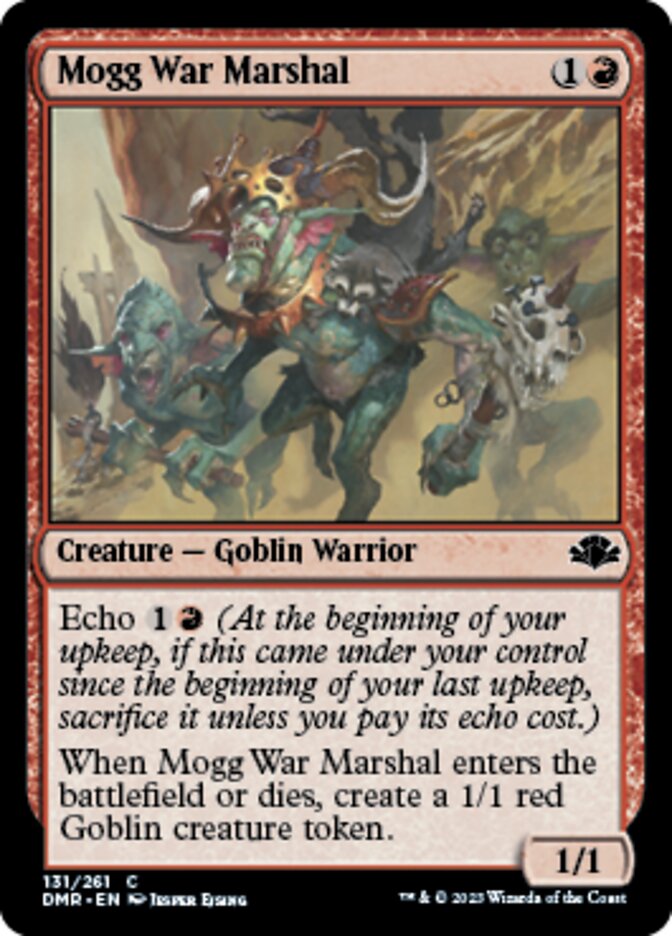 Mogg War Marshal [Dominaria Remastered] | Card Citadel